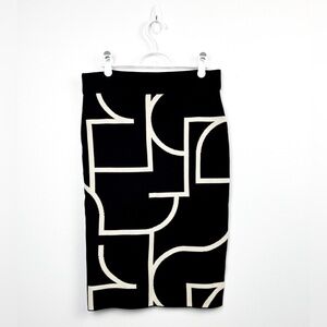 H&M Black Midlength Pencil Skirt